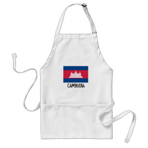 Cambodia Flag Standard Apron