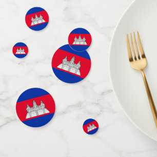 Cambodia flag Table Confetti