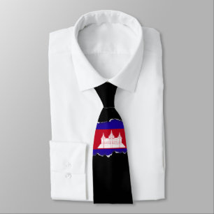 Cambodia Flag Tie