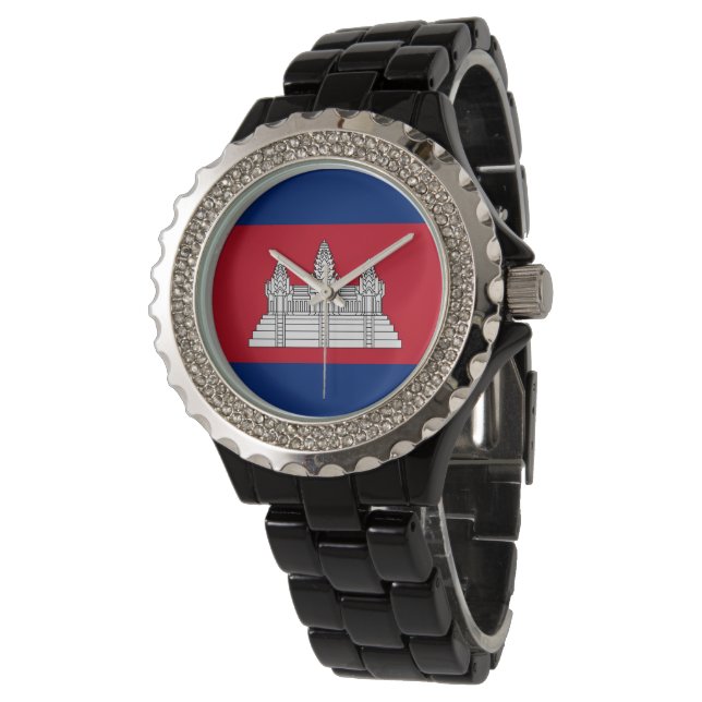 Cambodia flag watch (Angled)