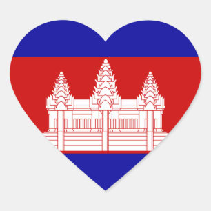 cambodia heart sticker