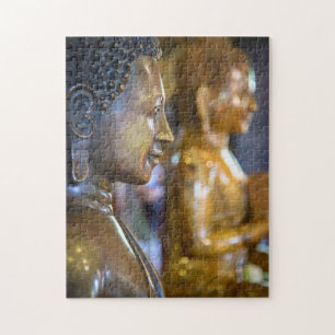 Cambodia, Phnom Penh. Buddha statues Jigsaw Puzzle