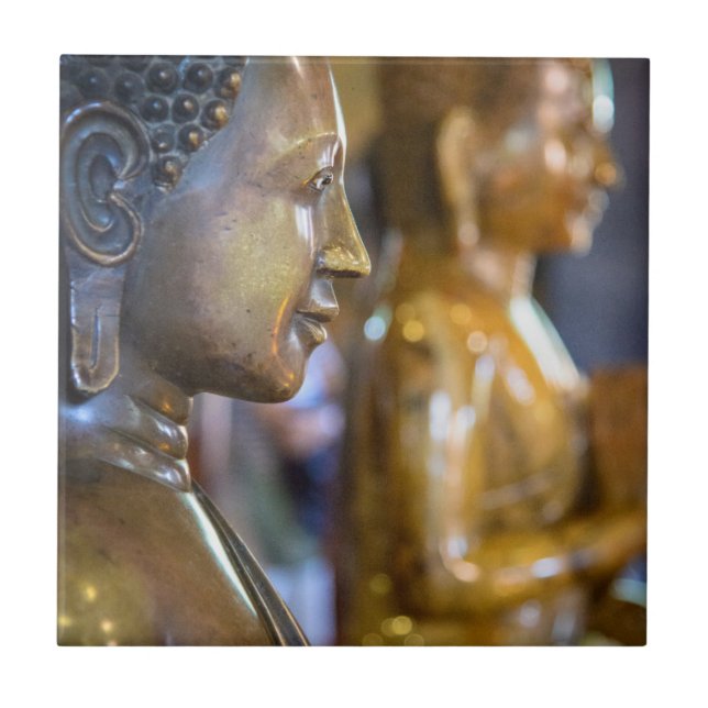 Cambodia, Phnom Penh. Buddha statues Tile (Front)