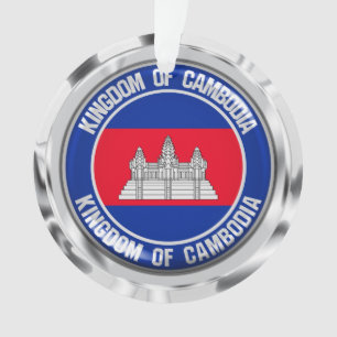 Cambodia Round Emblem Ornament