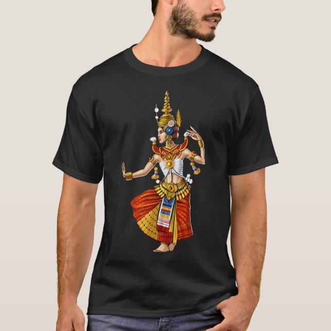 Cambodian Apsara Khmer Dancer T-Shirt (Front)