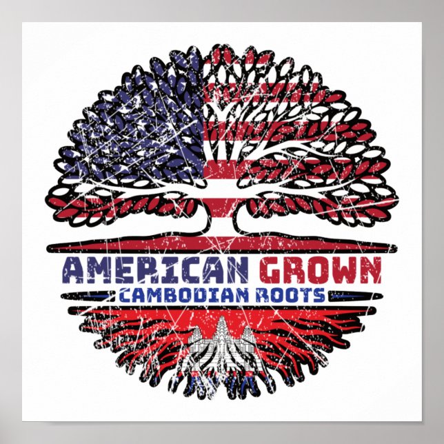 Cambodian Cambodia US American USA United States Poster (Front)