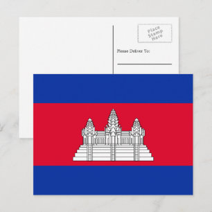 Cambodian Flag, Flag of Cambodia Postcard