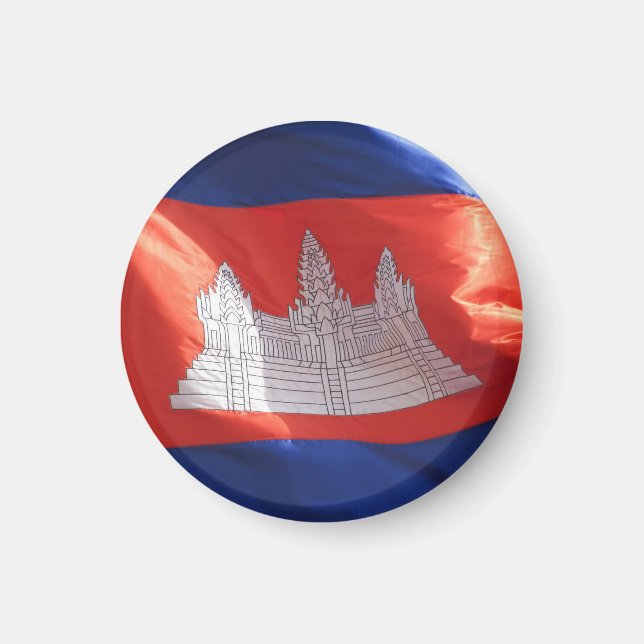 cambodian flag magnet (Front)