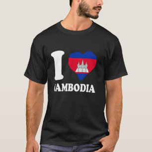 Cambodian Heart I Love Cambodia Cambodian Pride Ca T-Shirt