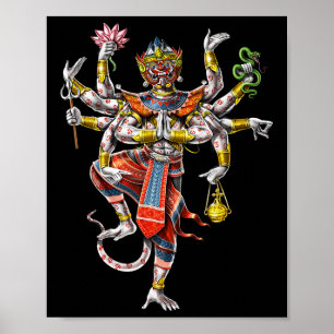 Cambodian Khmer Hanuman Reamker Traditional Dance  Poster