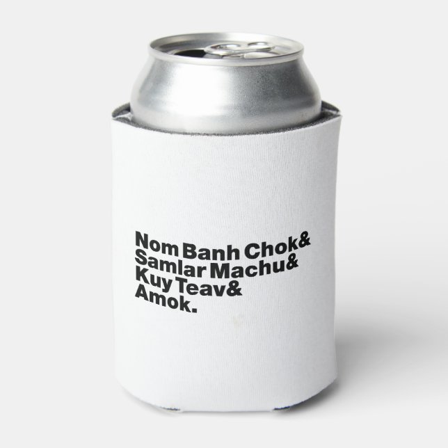 Cambodian / Khmer Street Food Can Cooler (Can Front)