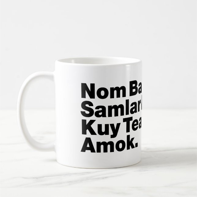 Cambodian / Khmer Street Food Coffee Mug (Left)