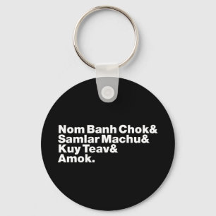 Cambodian / Khmer Street Food Key Ring