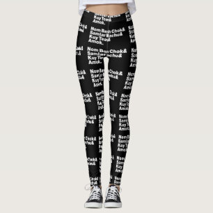 Cambodian / Khmer Street Food Leggings
