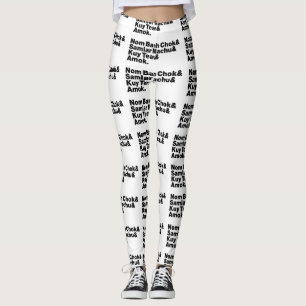 Cambodian / Khmer Street Food Leggings