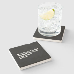 Cambodian / Khmer Street Food Stone Coaster