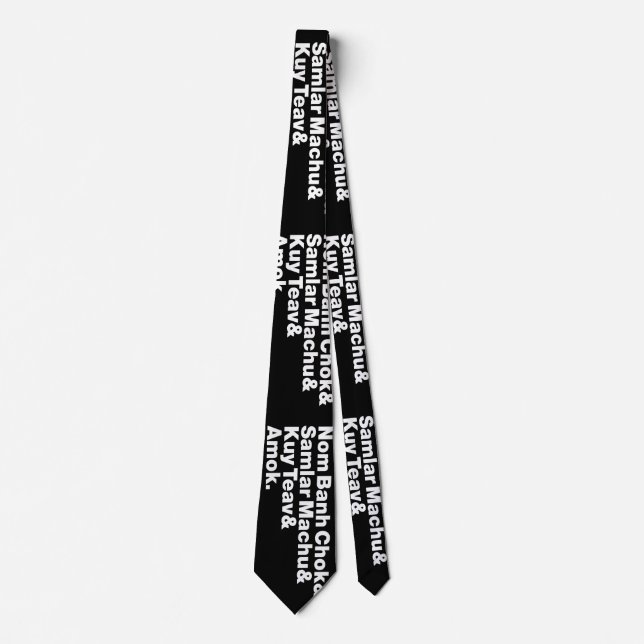 Cambodian / Khmer Street Food Tie (Front)