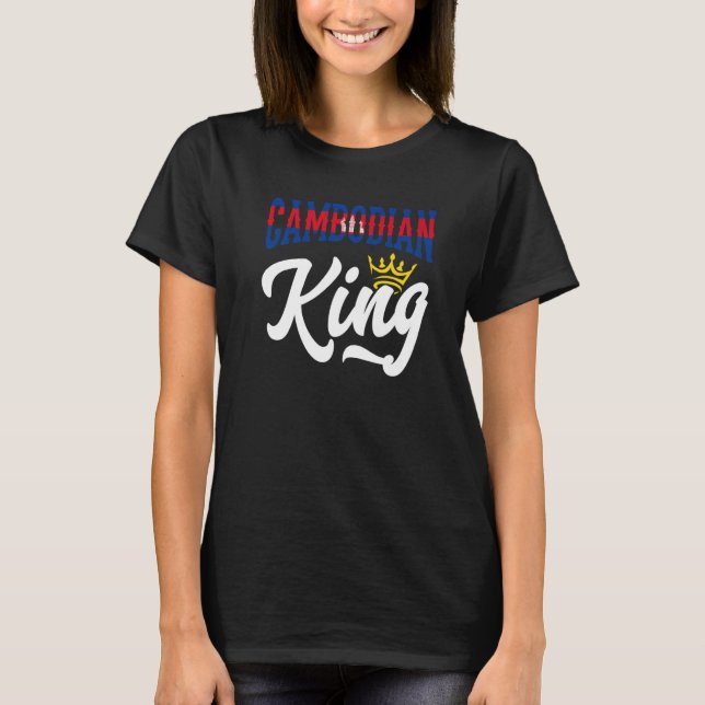 Cambodian King Cambodia Cambodian Cambodia Flag Pr T-Shirt (Front)