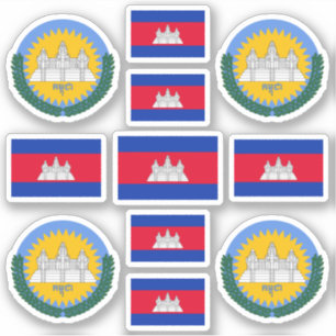 Cambodian national symbols / coat of arms and flag
