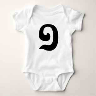 Cambodian Number 1 / One / ១ (Muəj) Khmer Langu Baby Bodysuit