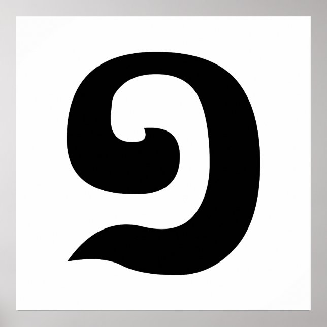 Cambodian Number 1 / One / ១ (Muəj) Khmer Language Poster (Front)