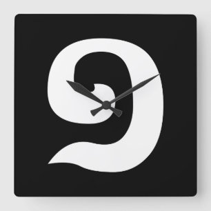 Cambodian Number 1 / One / ១ (Muəj) Khmer Language Square Wall Clock