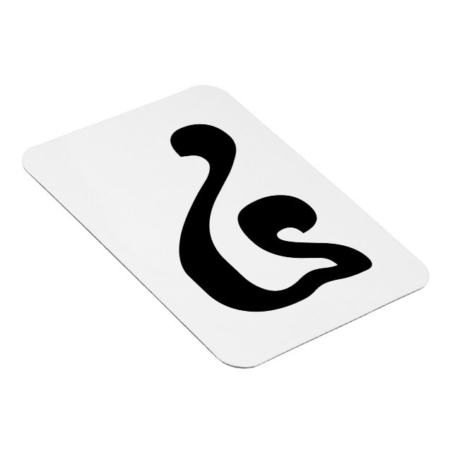 Cambodian Number 4 / Four / ៤ (Buen) Khmer Script Magnet (Right Side)