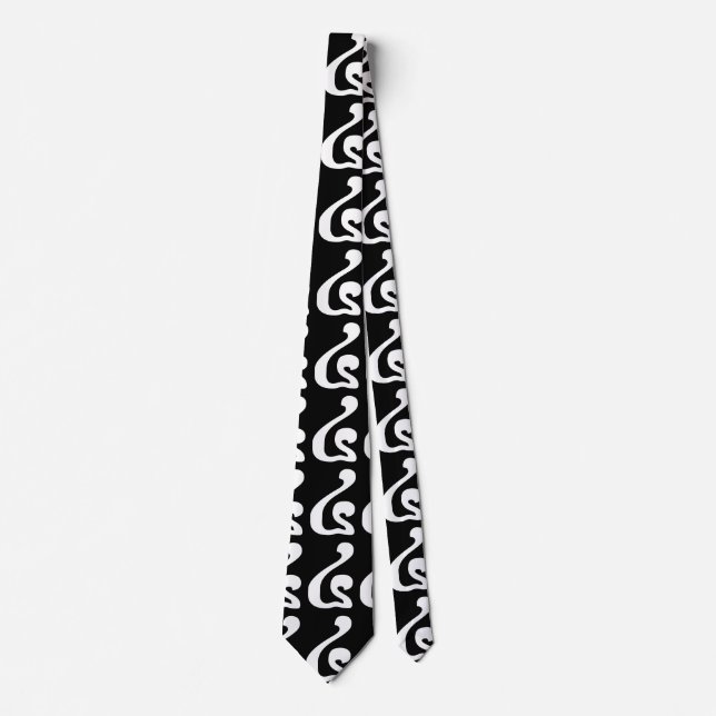 Cambodian Number 4 / Four / ៤ (Buen) Khmer Script Tie (Front)