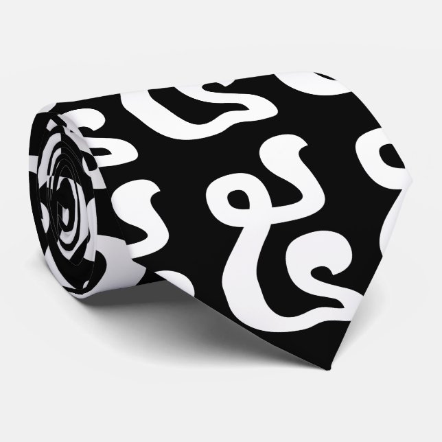 Cambodian Number 5 / Five / ៥ (Pram) Khmer Script Tie (Rolled)