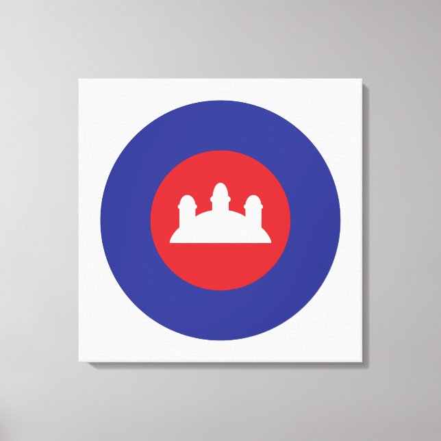 Cambodian Roundel Canvas Print (Front)