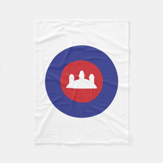 Cambodian Roundel Fleece Blanket (Front)