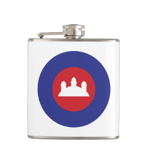 Cambodian Roundel Hip Flask