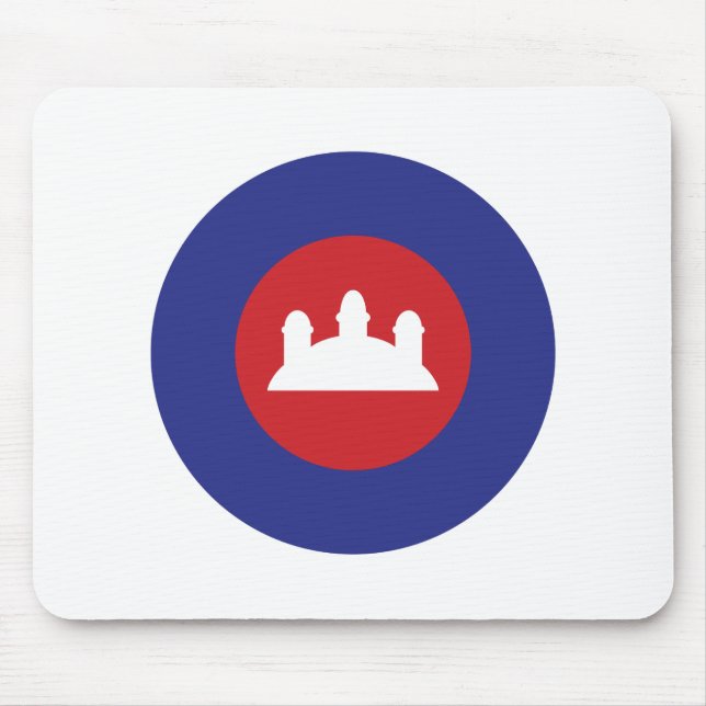 Cambodian Roundel Mouse Mat (Front)