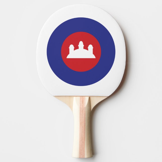 Cambodian Roundel Ping Pong Paddle (Front)