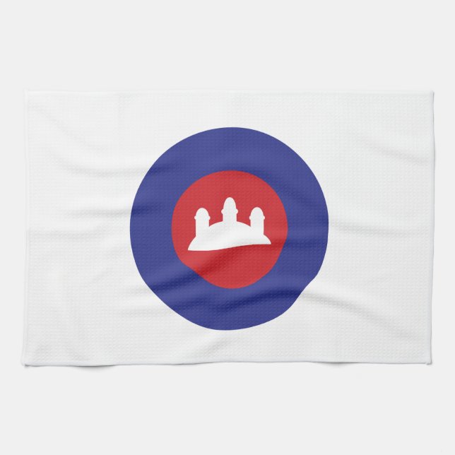 Cambodian Roundel Tea Towel (Horizontal)