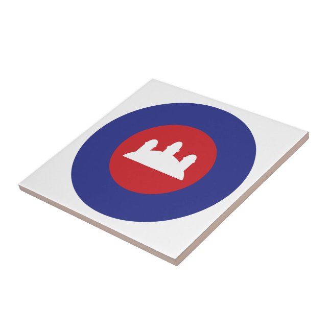 Cambodian Roundel Tile (Side)