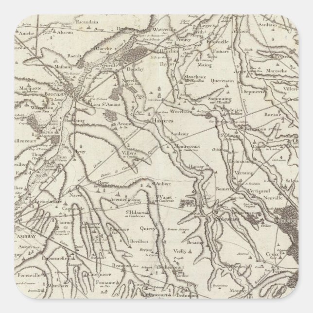 Cambrai Square Sticker (Front)