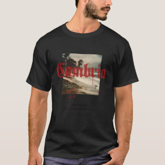 Cambria California Ca Tattoo Beach Surf T-Shirt
