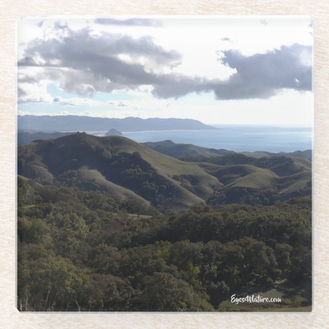 Cambria Hills Glass Coaster (Front)