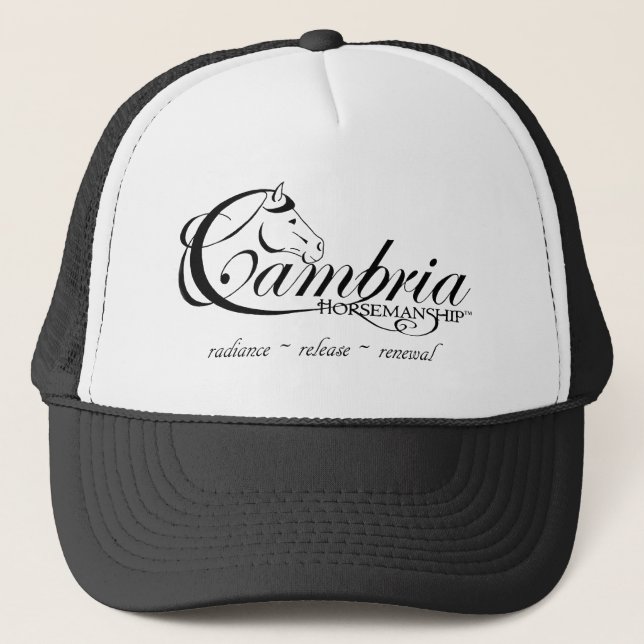 Cambria Horsemanship Logo Trucker Hat (Front)
