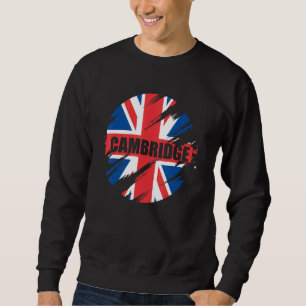 Cambridge British Flag England Uk Britain Union Ja Sweatshirt