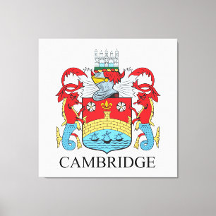 Cambridge coat of arms canvas print