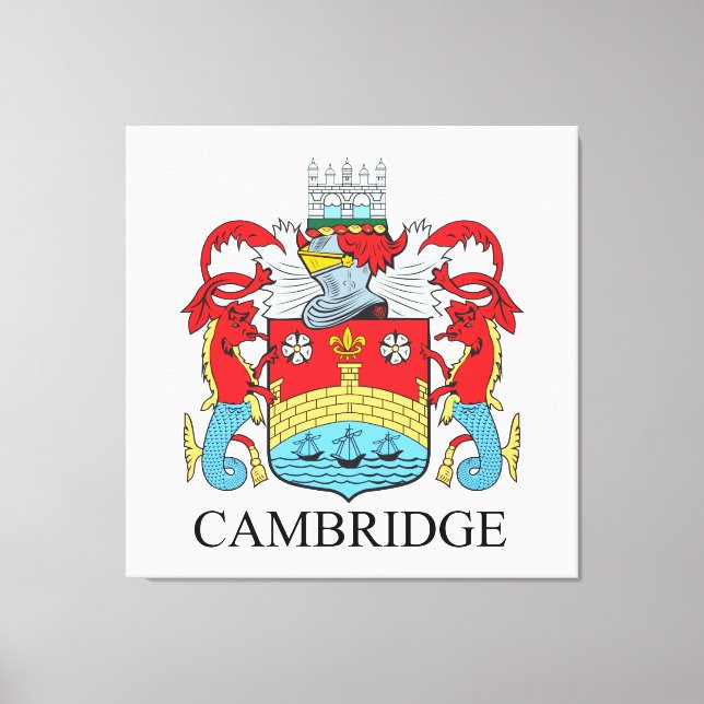 Cambridge coat of arms canvas print (Front)