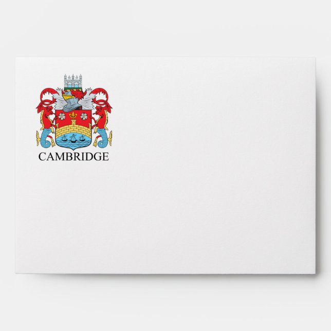 Cambridge coat of arms envelope (Front)