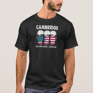 Cambridge Drinking Squad Massachusetts Alcoholic M T-Shirt