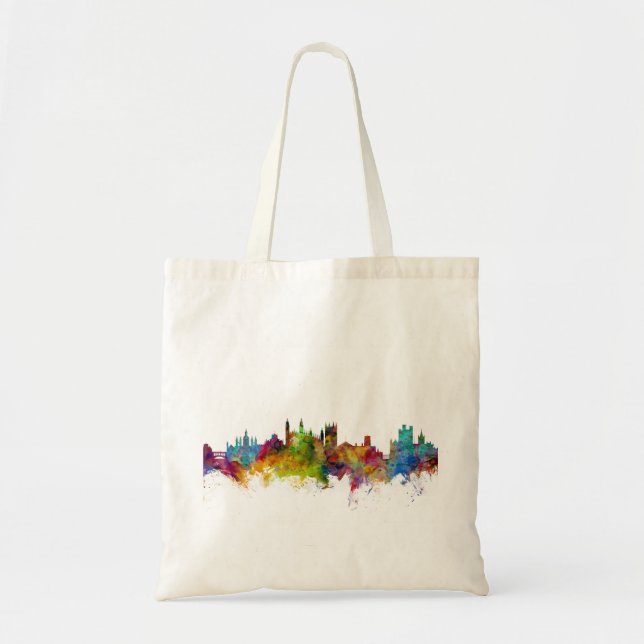 Cambridge England Skyline Tote Bag (Front)