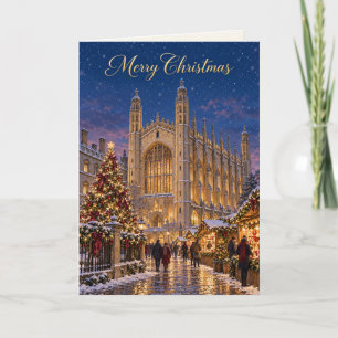 Cambridge Kings College Merry Christmas Holiday Card