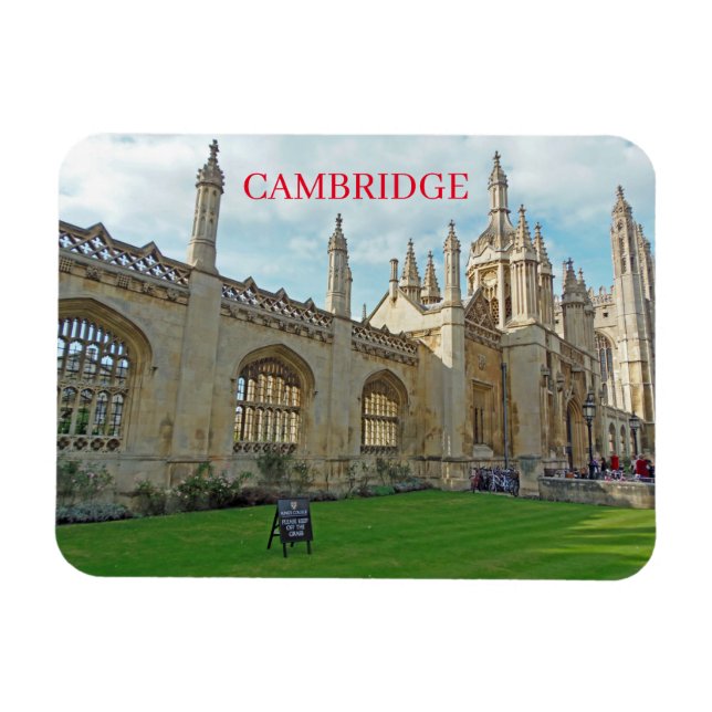 Cambridge King's College view fridge magnet (Horizontal)