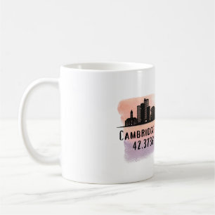 Cambridge MA City Skyline Coffee Mug