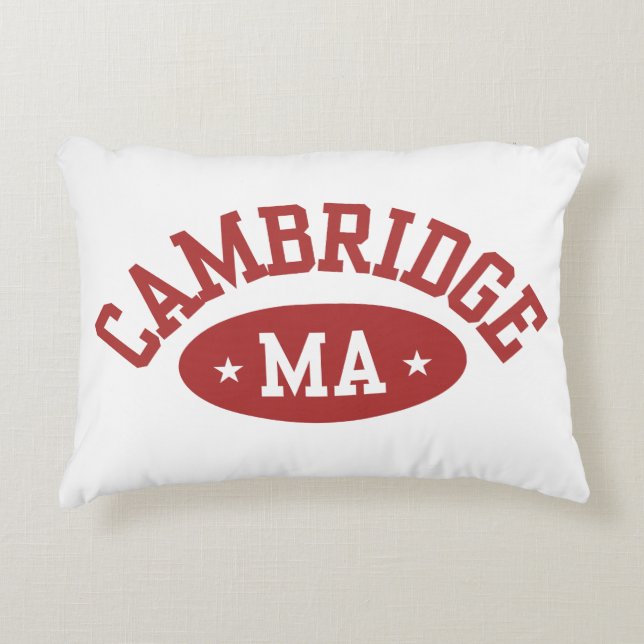 Cambridge, Massachusetts College Town Throw Pillow (Front)